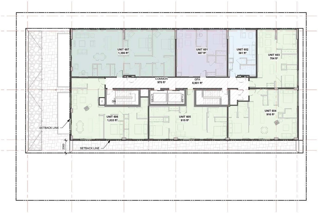 Floor plan for project from page 15 of the file '2024-08-20 - Updated Design Brief - D07-12-24-0062'