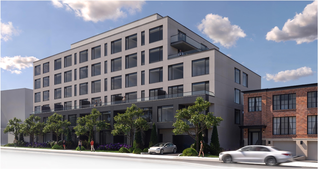 Rendering of building from page 23 of the file '2024-08-20 - Updated Design Brief - D07-12-24-0062'