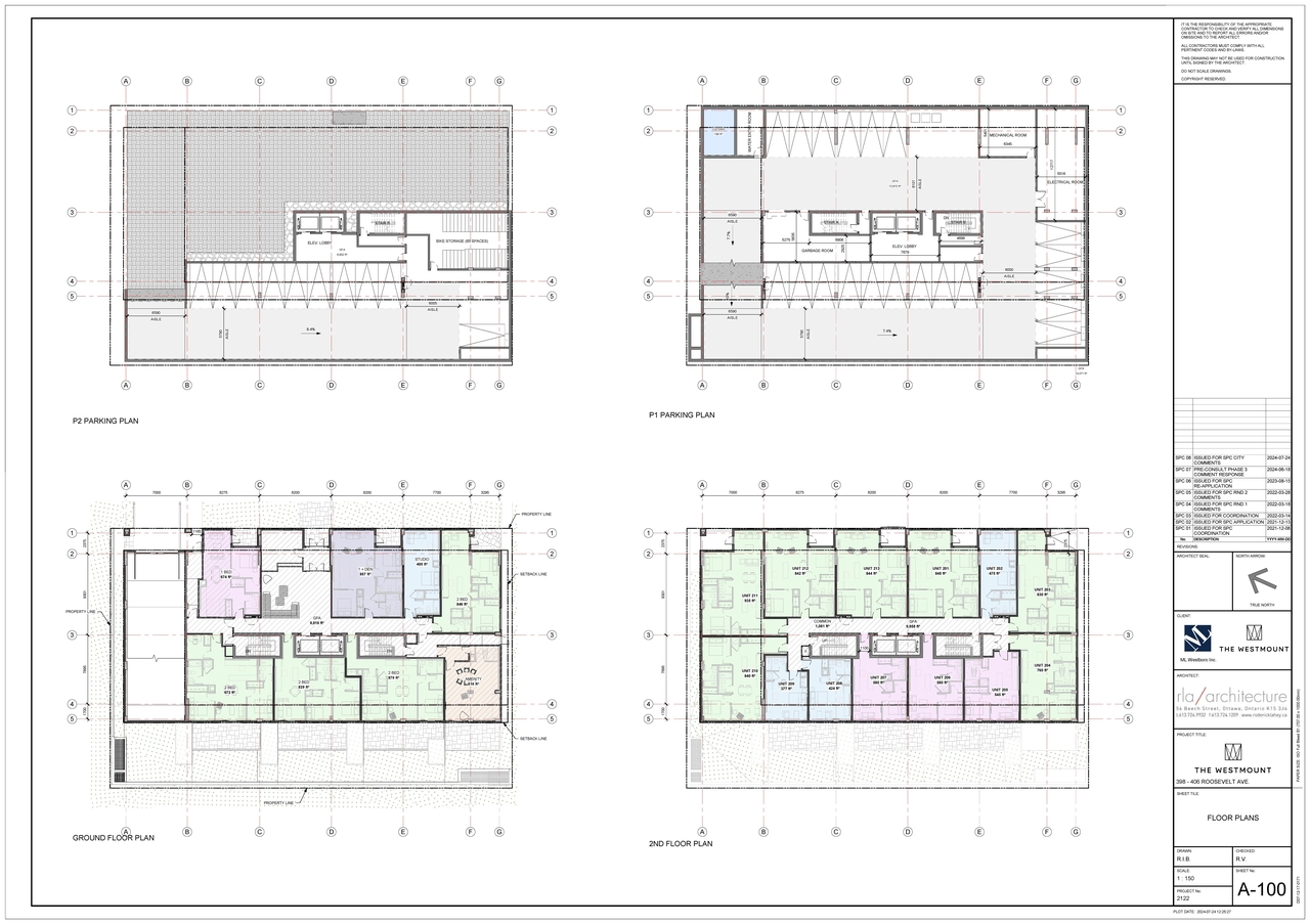 Floor plan for project from page 1 of the file '2024-07-30 - Floor Plans - D07-12-24-0062'