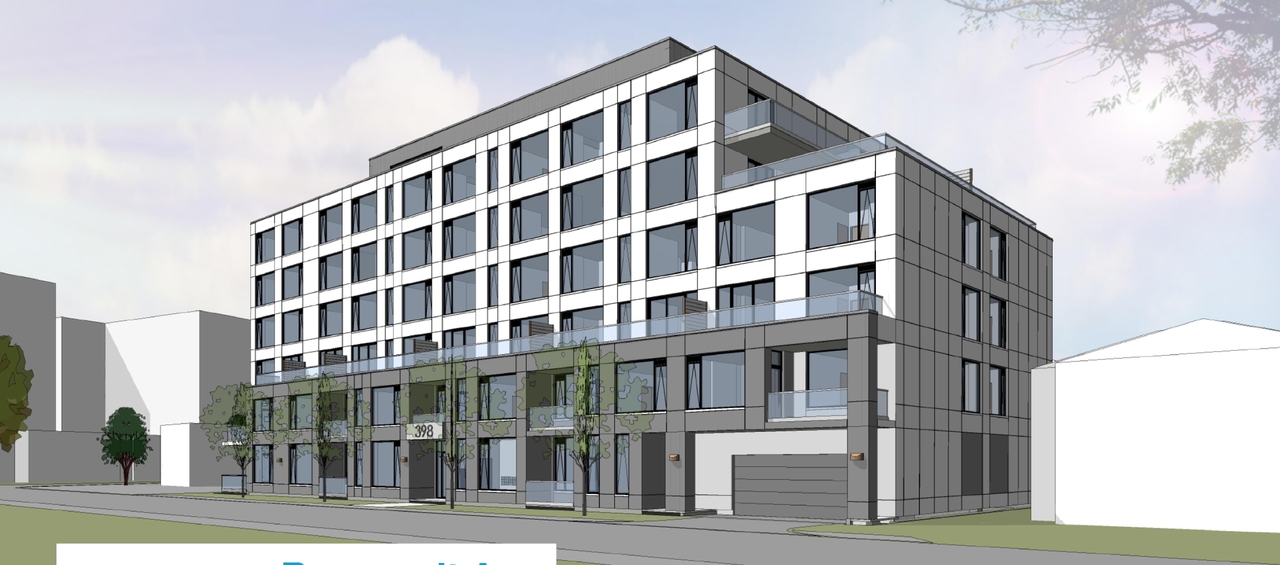 Rendering of building from page 1 of the file '2024-08-09 - Design Brief - D07-12-24-0062'