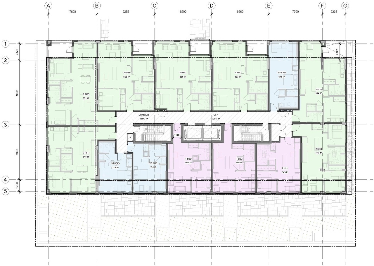 Floor plan for project from page 14 of the file '2024-08-09 - Design Brief - D07-12-24-0062'