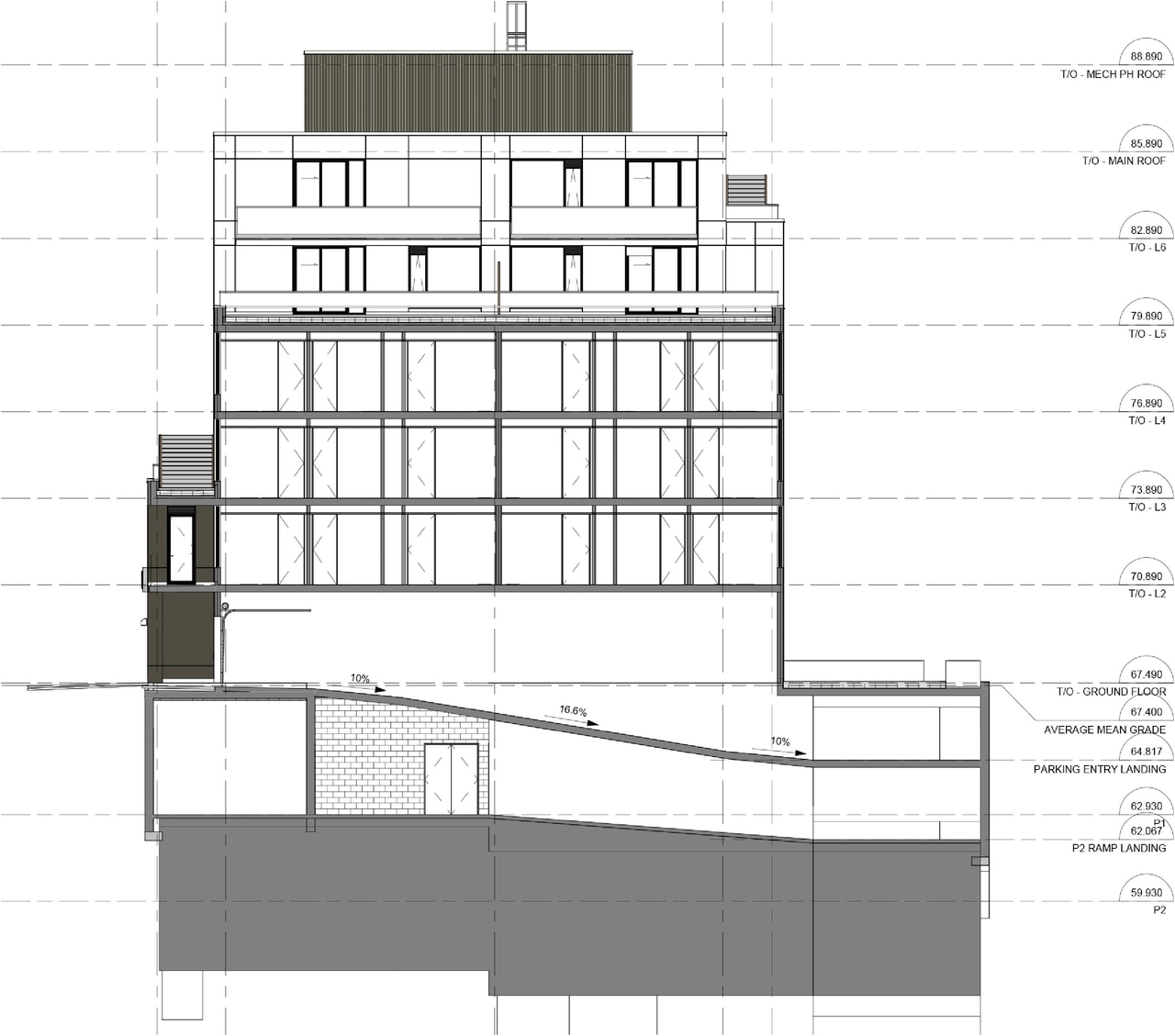 Rendering of building from page 17 of the file '2024-08-09 - Design Brief - D07-12-24-0062'