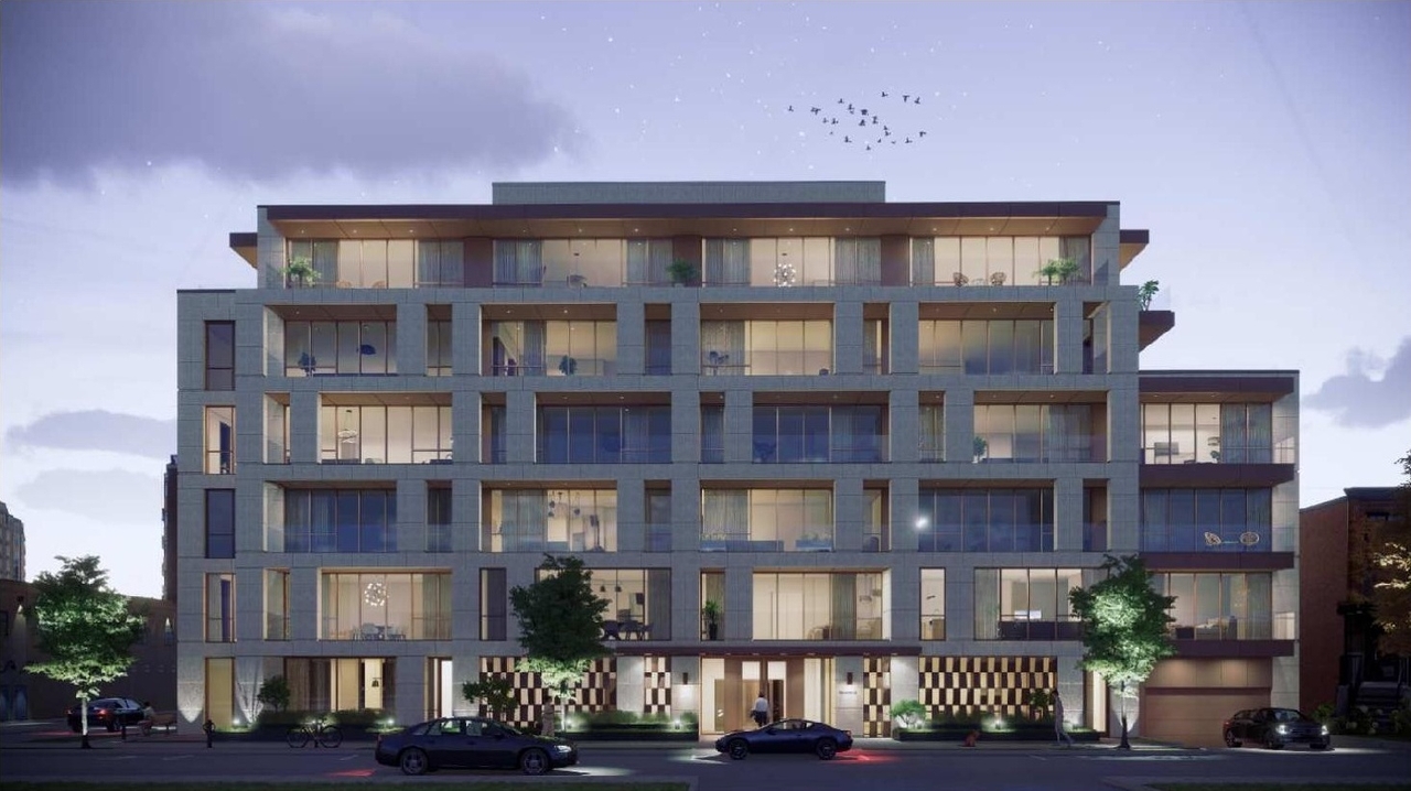 Rendering of building from page 33 of the file '2024-08-09 - Design Brief - D07-12-24-0062'