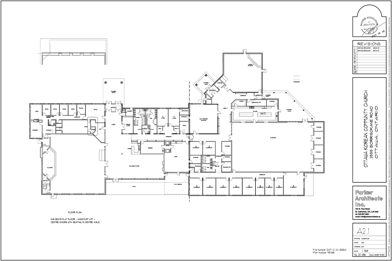 Floor plan for project from page 1 of the file '2024-10-09 - Floor Plan - D07-12-24-0063'