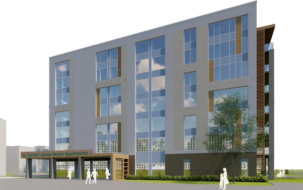 Rendering of building from page 1 of the file '2024-07-29 - Urban Design Brief - D07-12-24-0064'