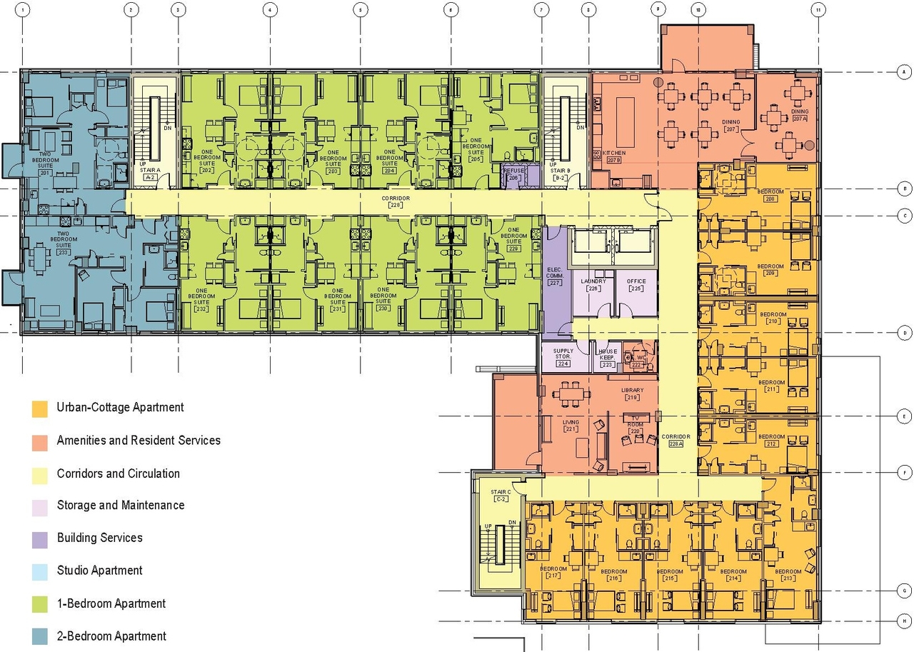 Floor plan for project from page 12 of the file '2024-07-29 - Urban Design Brief - D07-12-24-0064'