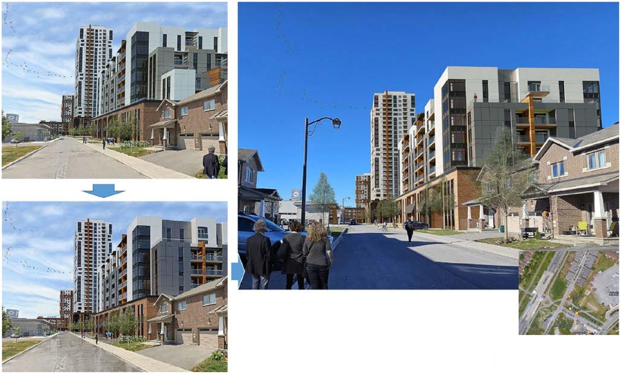 Rendering of building from page 14 of the file '2024-07-24 - Urban Design Brief - D07-12-24-0066'
