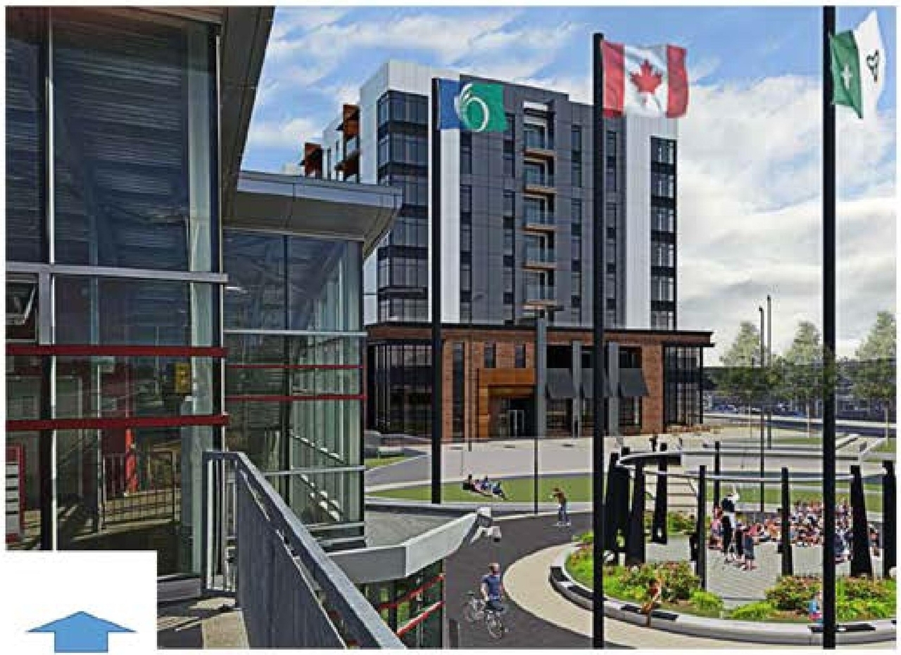 Rendering of building from page 14 of the file '2024-07-24 - Urban Design Brief - D07-12-24-0066'
