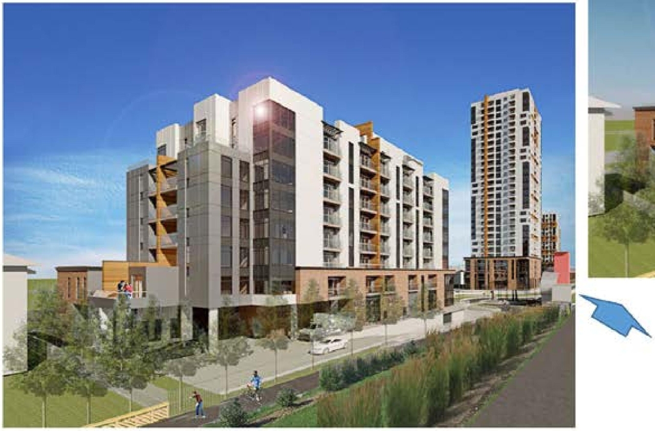 Rendering of building from page 15 of the file '2024-07-24 - Urban Design Brief - D07-12-24-0066'