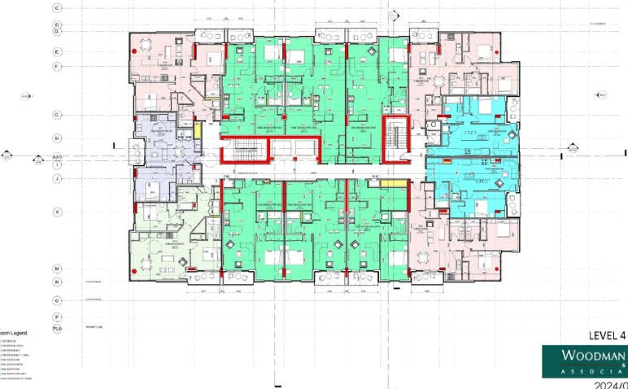 Floor plan for project from page 22 of the file '2024-07-24 - Urban Design Brief - D07-12-24-0066'