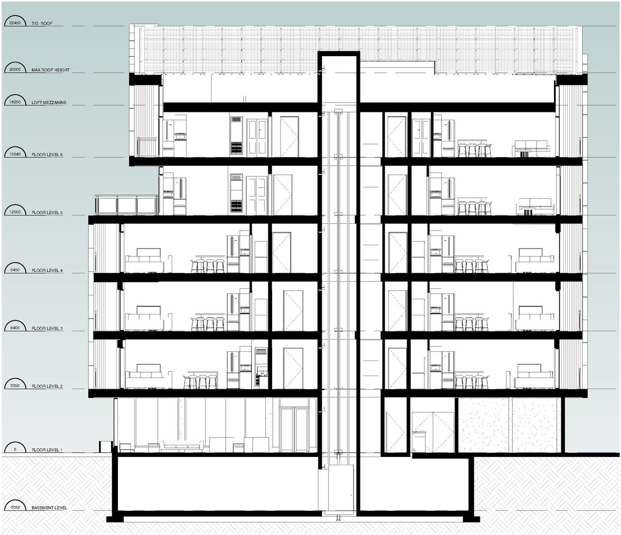 Floor plan for project from page 19 of the file '2024-07-23 - Urban Design Brief - D07-12-24-0067'
