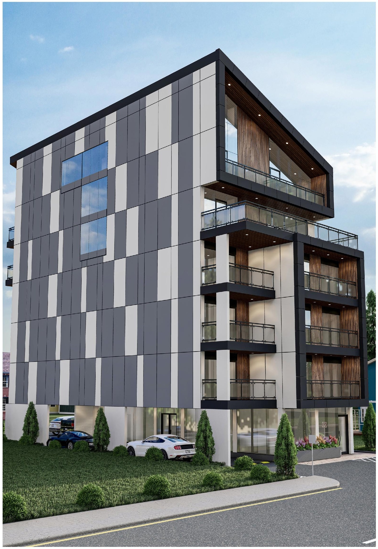 Rendering of building from page 21 of the file '2024-07-23 - Urban Design Brief - D07-12-24-0067'