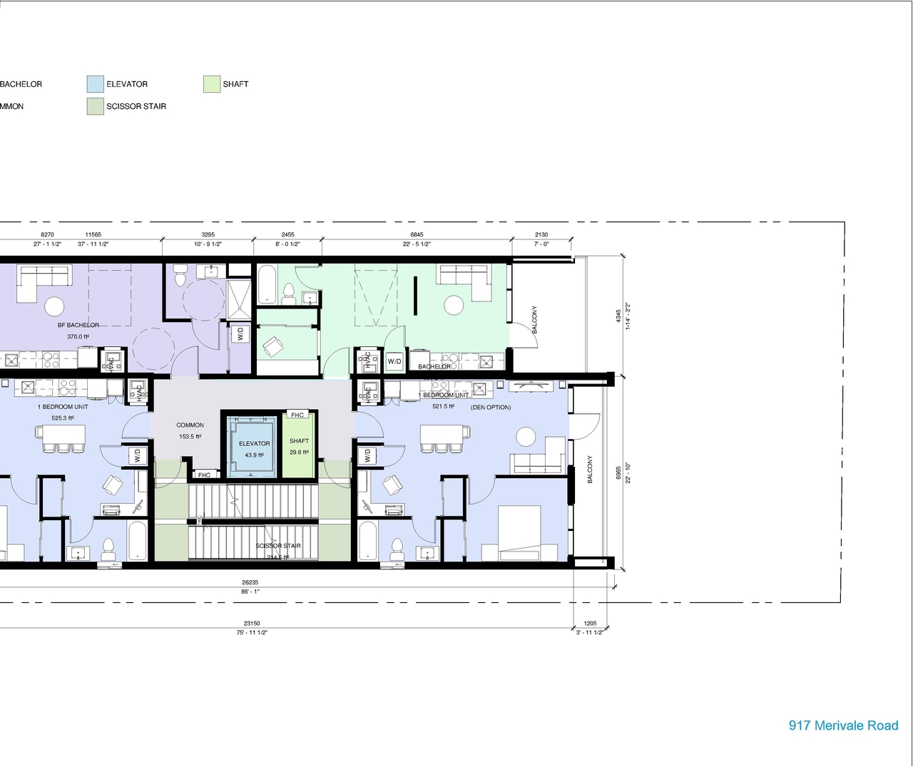 Floor plan for project from page 28 of the file '2024-07-23 - Urban Design Brief - D07-12-24-0067'