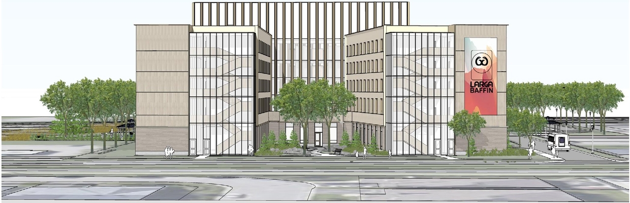 Rendering of building from page 11 of the file '2024-09-04 - Architectural Design Brief - D07-12-24-0068'