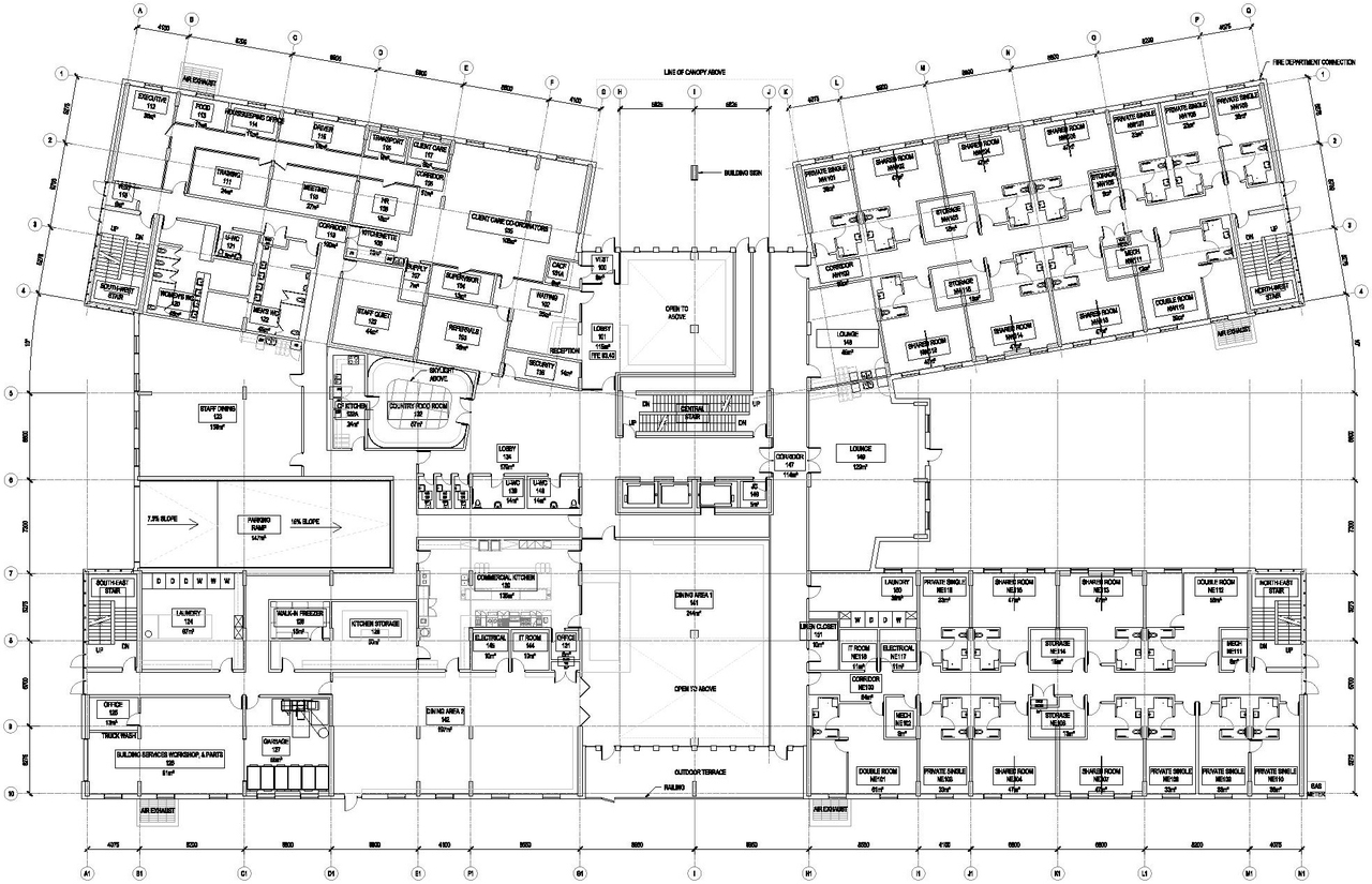 Floor plan for project from page 16 of the file '2024-09-04 - Architectural Design Brief - D07-12-24-0068'