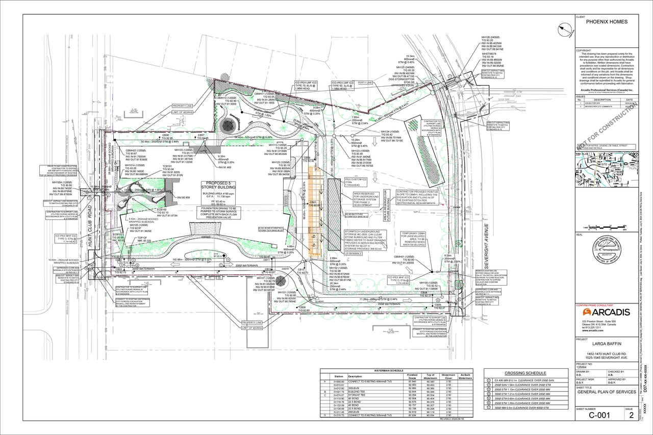 Construction site plan for project from page 26 of the file '2024-09-04 - Design Brief - D07-12-24-0068'