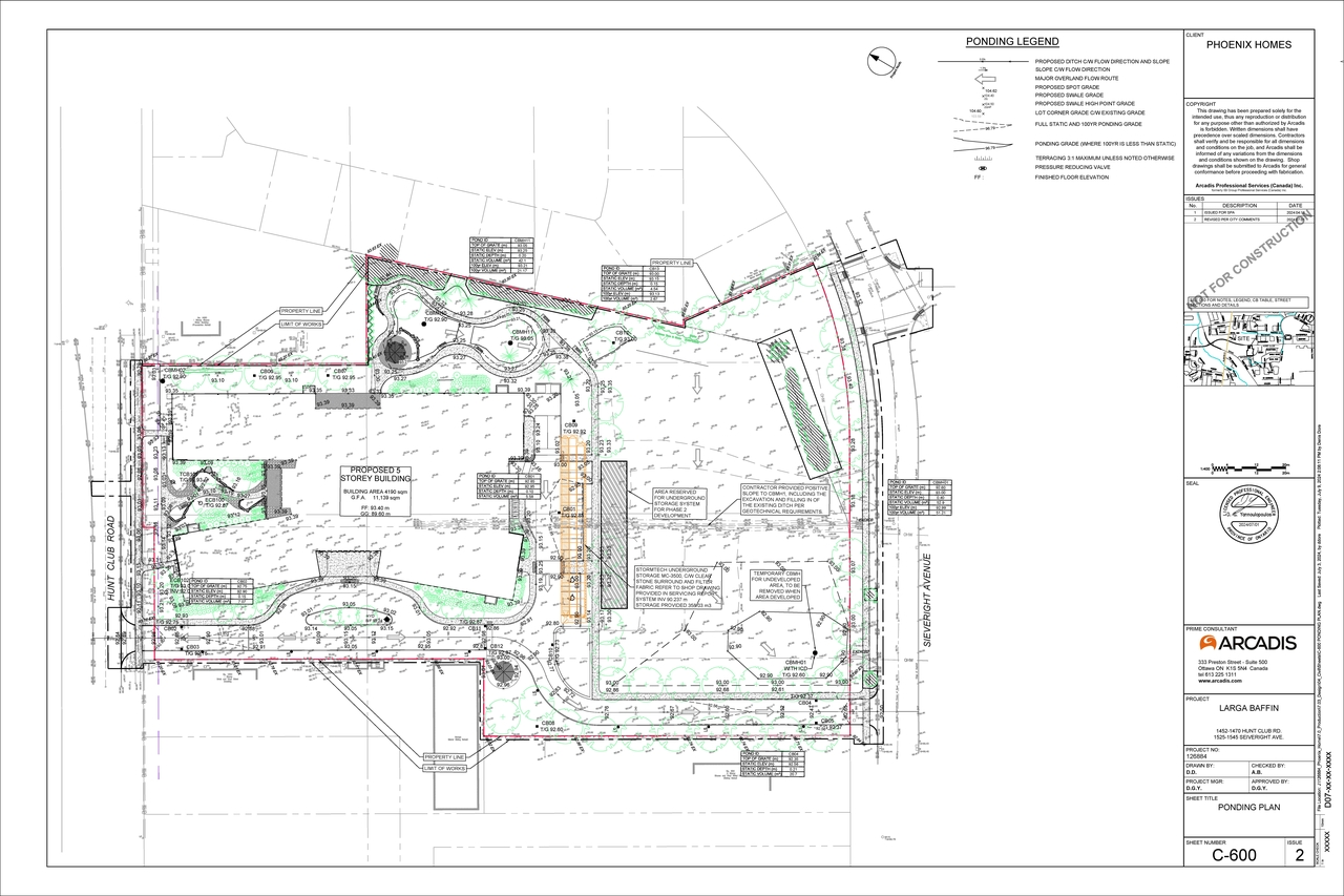 Construction site plan for project from page 71 of the file '2024-09-04 - Design Brief - D07-12-24-0068'