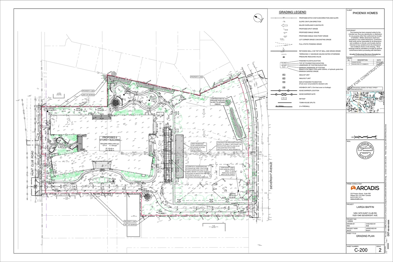 Construction site plan for project from page 97 of the file '2024-09-04 - Design Brief - D07-12-24-0068'