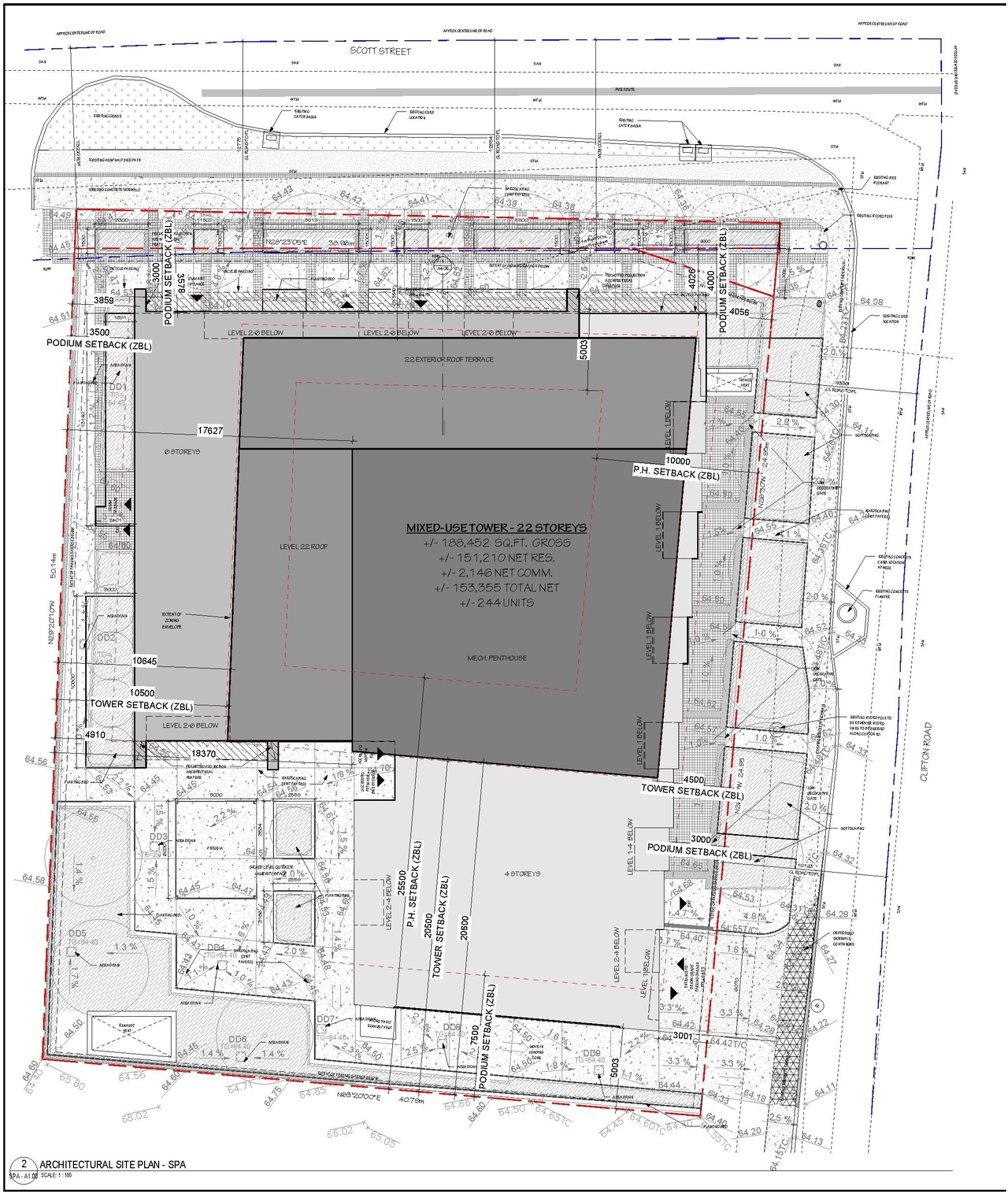 Construction site plan for project from page 5 of the file '2024-11-04 - Design Brief - D07-12-24-0072'