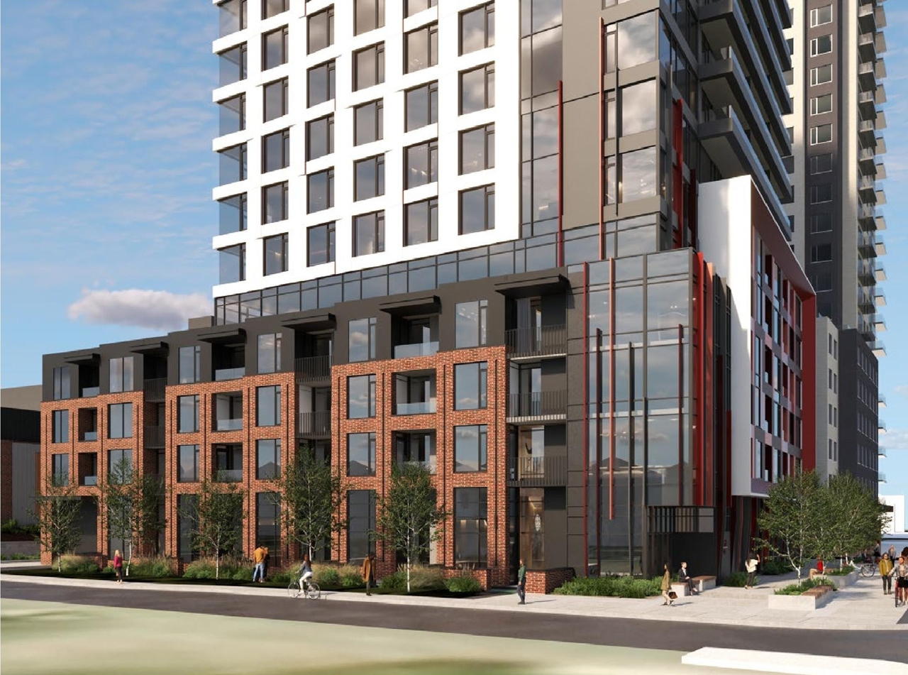 Rendering of building from page 11 of the file '2024-11-04 - Design Brief - D07-12-24-0072'