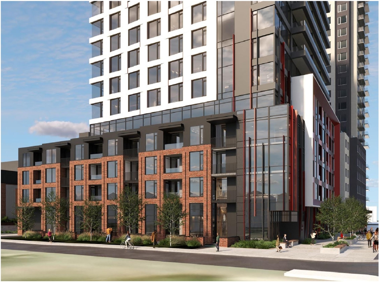 Rendering of building from page 11 of the file '2024-11-04 - Design Brief - D07-12-24-0072'