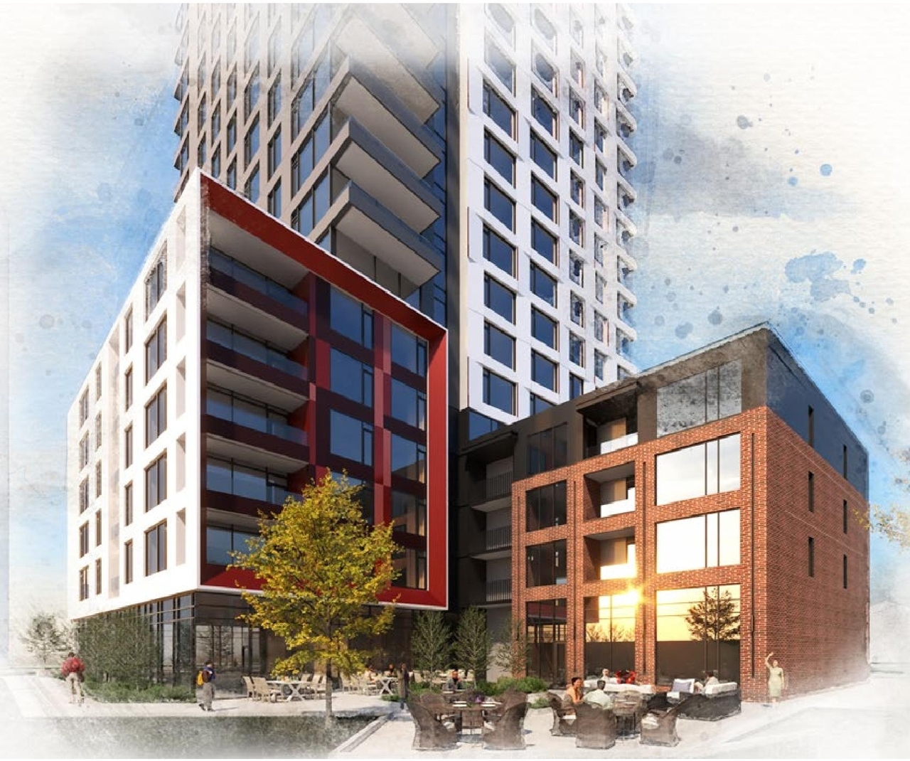 Rendering of building from page 15 of the file '2024-11-04 - Design Brief - D07-12-24-0072'