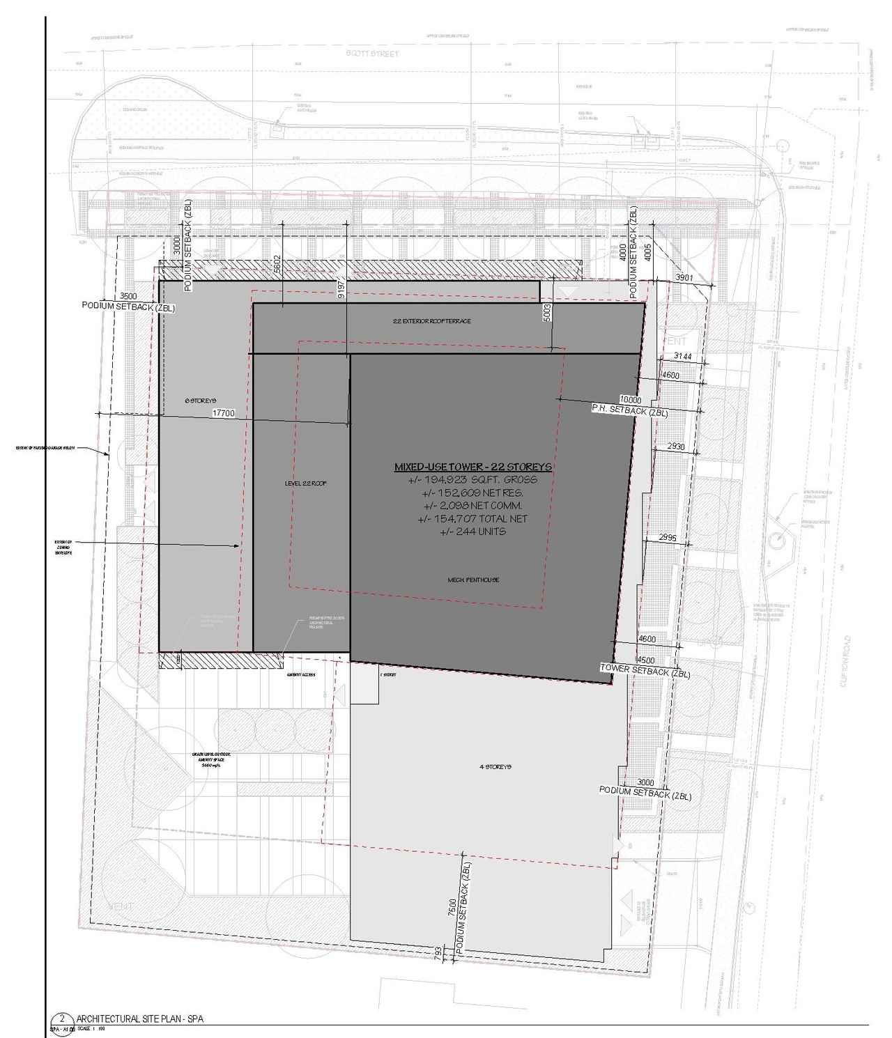 Construction site plan for project from page 5 of the file '2024-08-02 - Design Brief - D07-12-24-0072'
