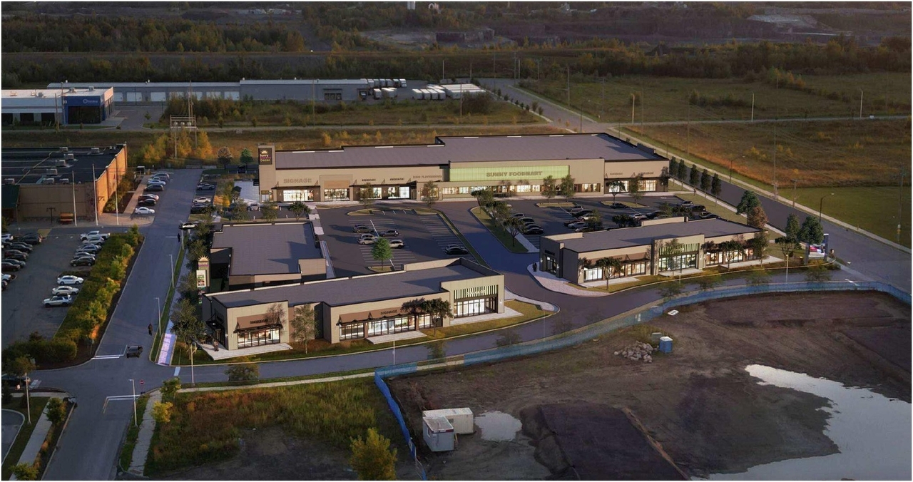 Rendering of building from page 1 of the file '2025-03-27 - Design Brief_TAES-r2 - D07-12-24-0076'