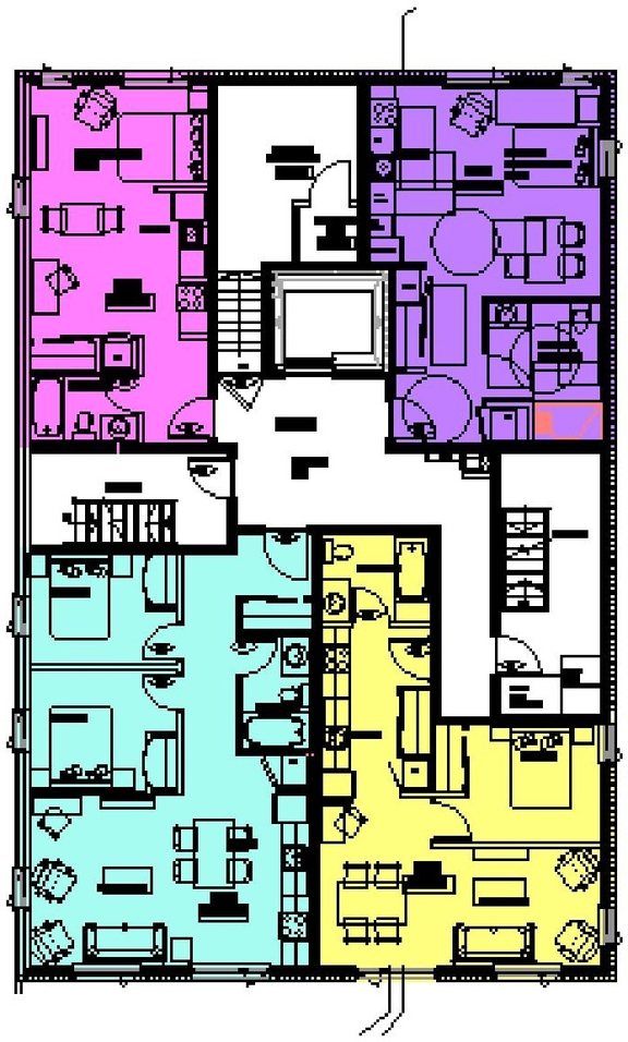 Floor plan for project from page 9 of the file '2025-03-31 - Urban Design Brief & Policy - D07-12-24-0078'