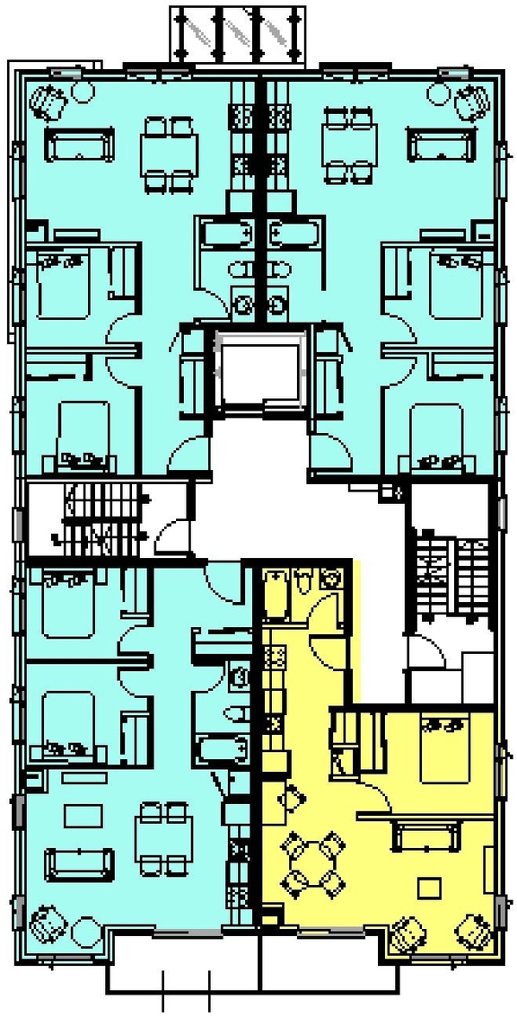 Floor plan for project from page 12 of the file '2025-03-31 - Urban Design Brief & Policy - D07-12-24-0078'