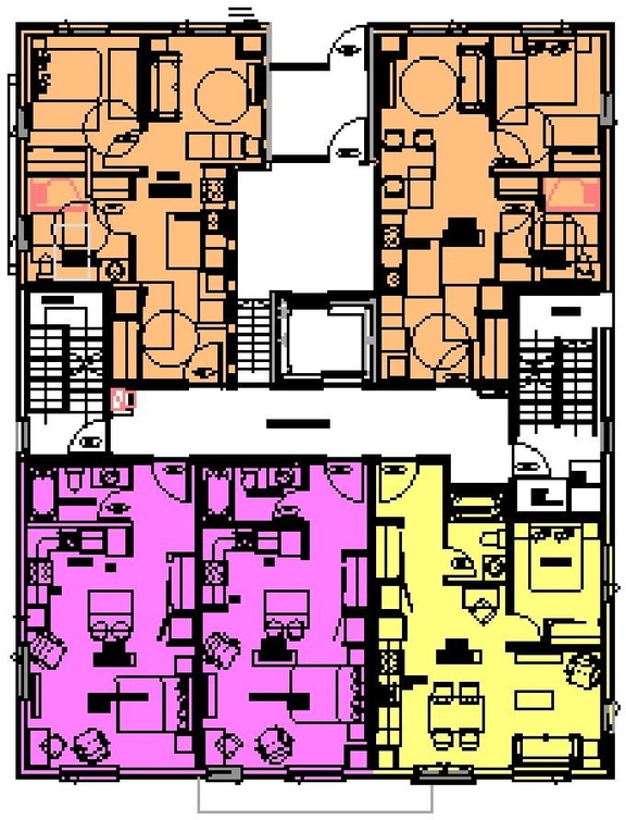 Floor plan for project from page 15 of the file '2025-03-31 - Urban Design Brief & Policy - D07-12-24-0078'
