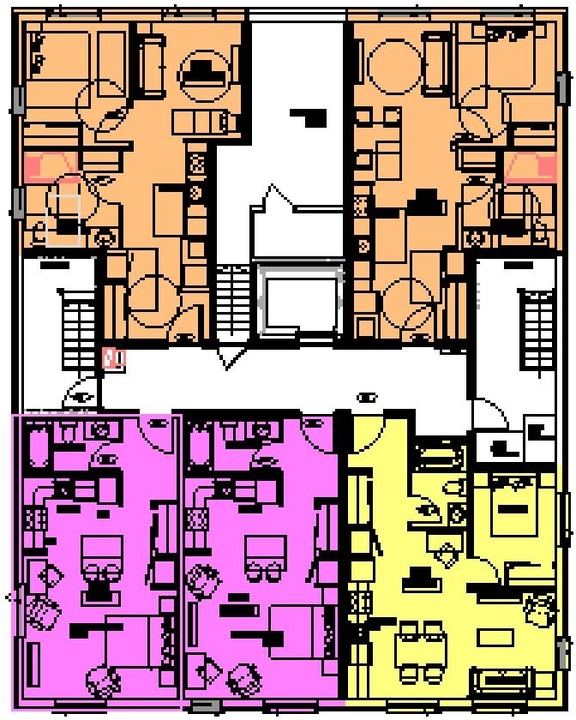 Floor plan for project from page 15 of the file '2025-03-31 - Urban Design Brief & Policy - D07-12-24-0078'