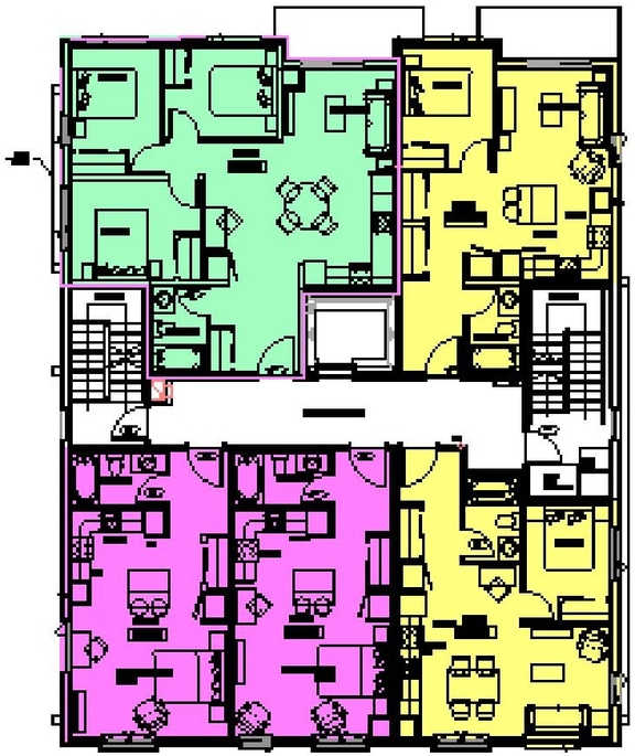 Floor plan for project from page 15 of the file '2025-03-31 - Urban Design Brief & Policy - D07-12-24-0078'