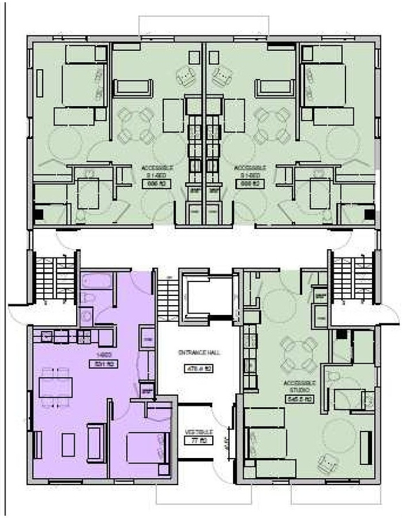 Floor plan for project from page 15 of the file '2024-11-04 - Urban Design & Planning Policy Brief - D07-12-24-0078'