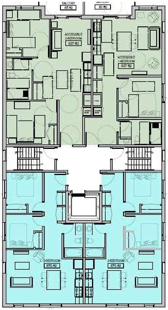 Floor plan for project from page 12 of the file '2024-08-07 - Urban Design Brief & Policy - D07-12-24-0078'
