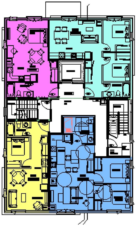 Floor plan for project from page 9 of the file '2025-03-31 - Urban Design Brief & Policy - D07-12-24-0079'