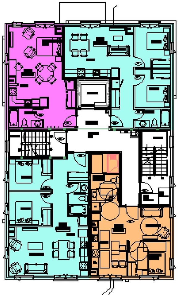 Floor plan for project from page 9 of the file '2025-03-31 - Urban Design Brief & Policy - D07-12-24-0079'