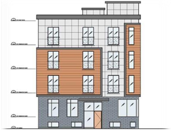 Rendering of building from page 6 of the file '2024-11-04 - Urban Design Brief Policy - D07-12-24-0079'