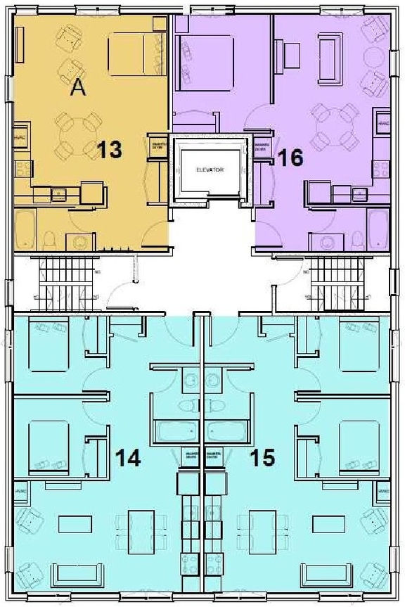 Floor plan for project from page 9 of the file '2024-11-04 - Urban Design Brief Policy - D07-12-24-0079'