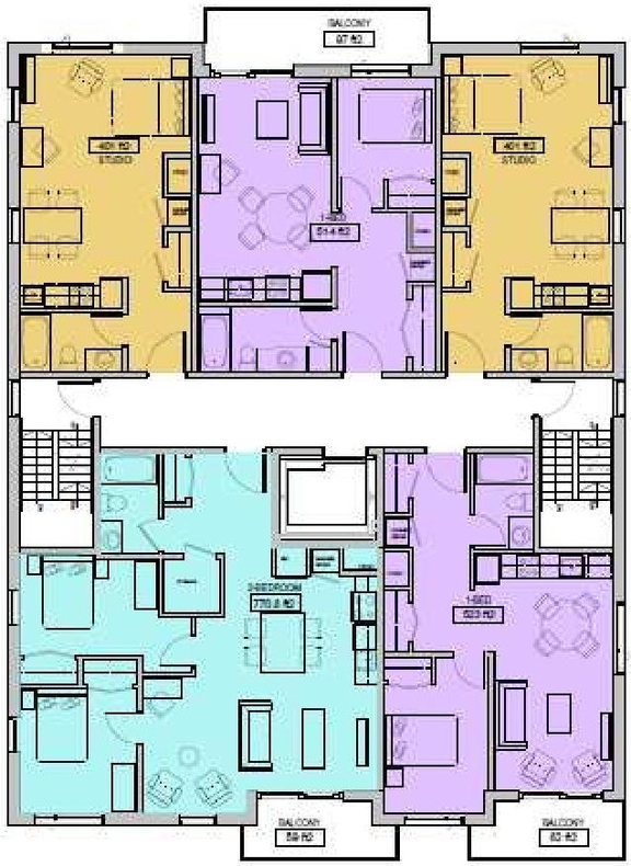 Floor plan for project from page 15 of the file '2024-11-04 - Urban Design Brief Policy - D07-12-24-0079'