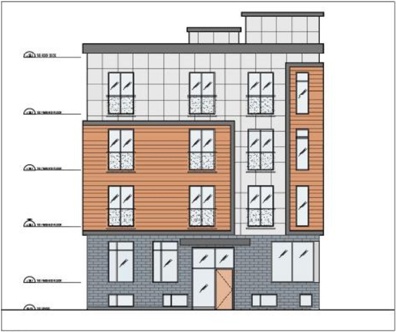 Rendering of building from page 24 of the file '2024-11-04 - Urban Design Brief Policy - D07-12-24-0079'