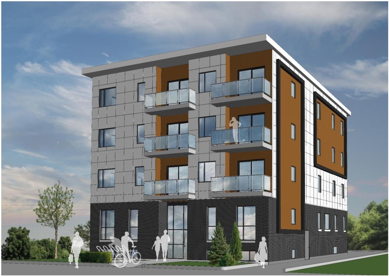 Rendering of building from page 30 of the file '2024-11-04 - Urban Design Brief Policy - D07-12-24-0079'