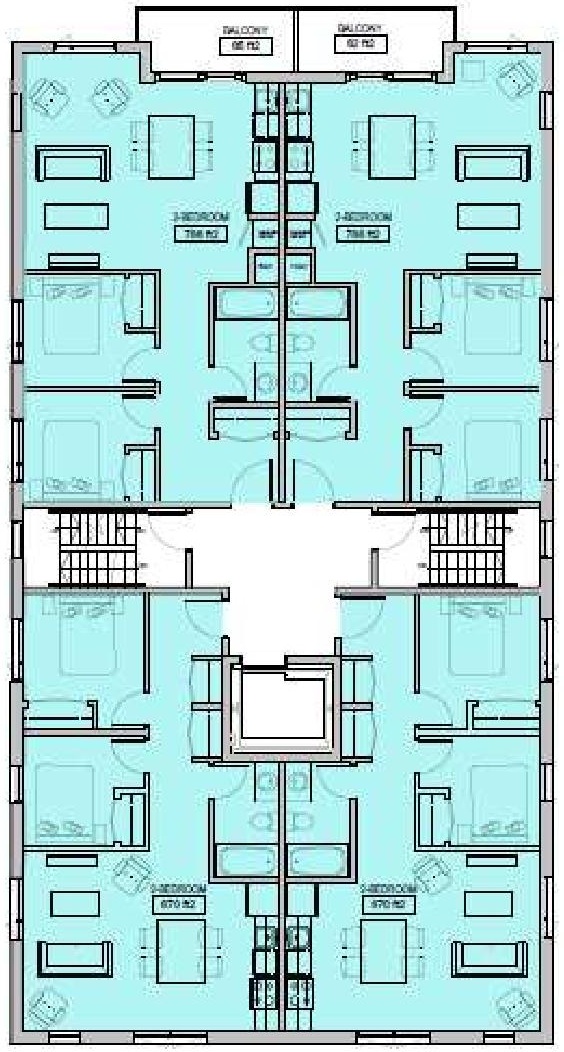 Floor plan for project from page 12 of the file '2024-08-08 - Urban Design & Policy Brief - D07-12-24-0079'