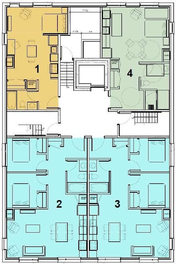 Floor plan for project from page 9 of the file '2024-11-04 - Urban Design Brief Policy - D07-12-24-0080'