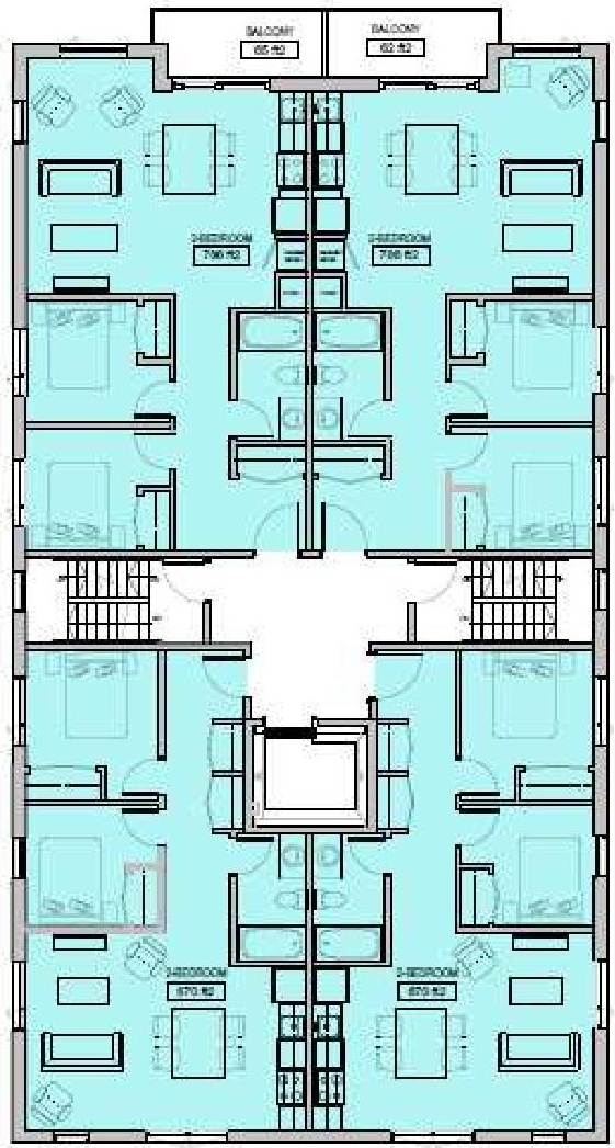 Floor plan for project from page 12 of the file '2024-11-04 - Urban Design Brief Policy - D07-12-24-0080'