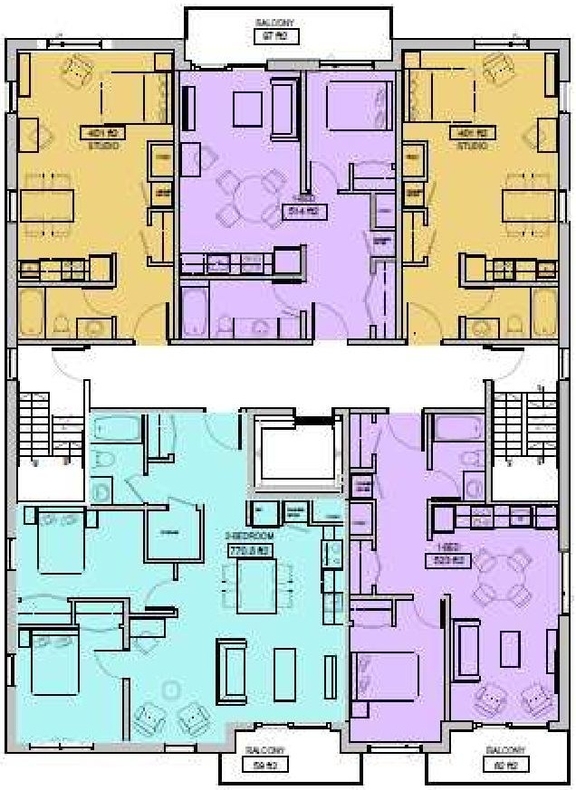 Floor plan for project from page 15 of the file '2024-11-04 - Urban Design Brief Policy - D07-12-24-0080'