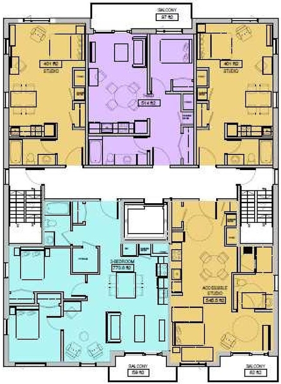 Floor plan for project from page 15 of the file '2024-11-04 - Urban Design Brief Policy - D07-12-24-0080'