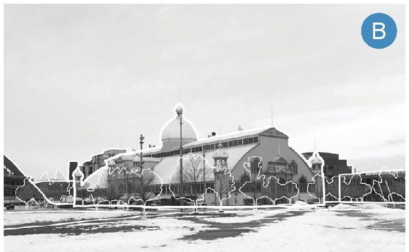 Rendering of building from page 25 of the file '2024-08-08 - Urban Design Review Panel Report - D07-12-24-0082'