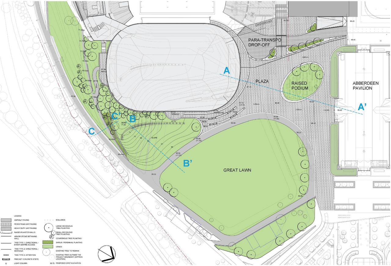 Construction site plan for project from page 36 of the file '2024-08-08 - Urban Design Review Panel Report - D07-12-24-0082'