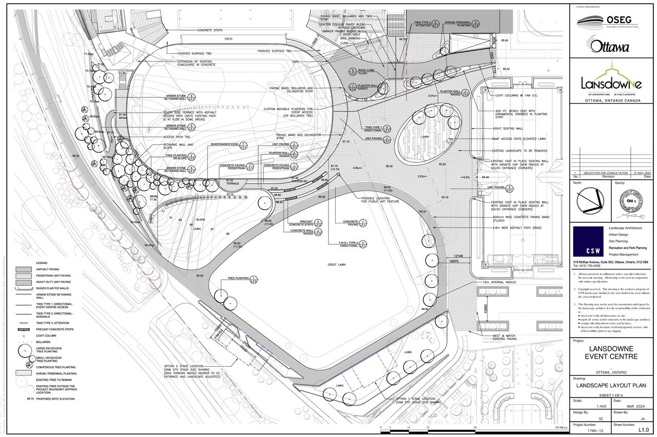 Construction site plan for project from page 56 of the file '2024-09-10 - Urban Design Review Panel Report - Rev 1 - D07-12-24-0082'
